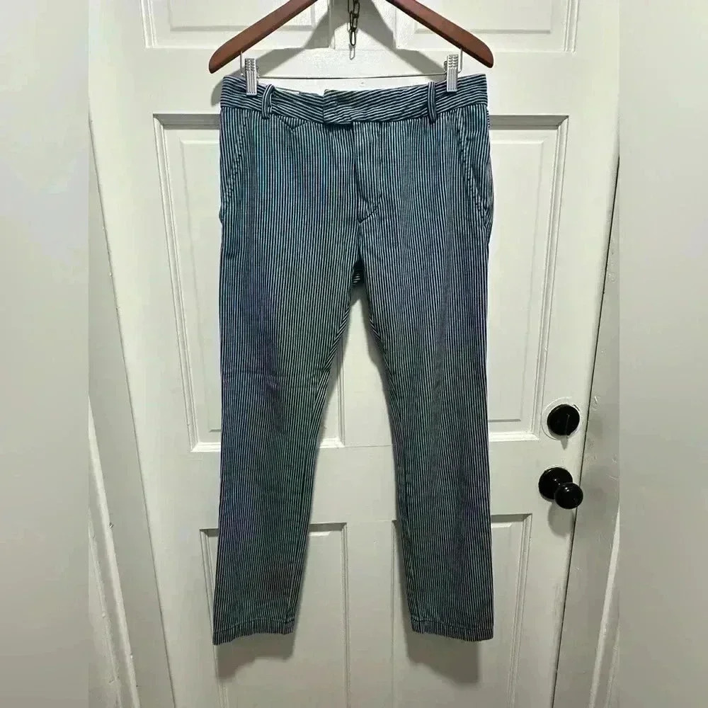 Diesel Industry 100% Cotton Navy Pin Stripe Chi Tight Slim Fit Jeans 31X30